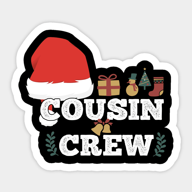 Cousin crew gift idea christmas gift Sticker by Flipodesigner